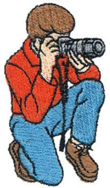 Picture of Photographer Machine Embroidery Design