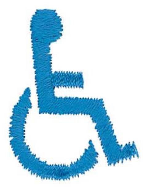 Picture of Handicapped Logo Machine Embroidery Design