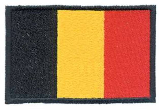 Picture of Belgium Flag Machine Embroidery Design