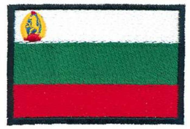 Picture of Bulgaria Flag Machine Embroidery Design