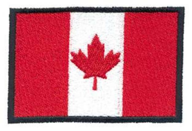 Picture of Canadian Flag Machine Embroidery Design