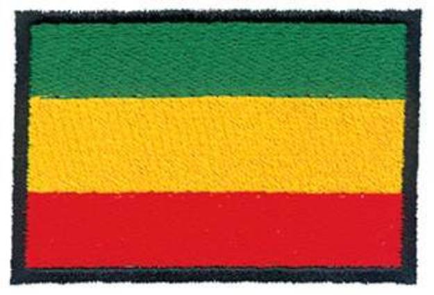 Picture of Ethiopia Flag Machine Embroidery Design