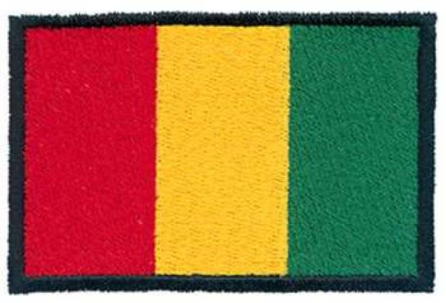 Picture of Guinea Flag Machine Embroidery Design