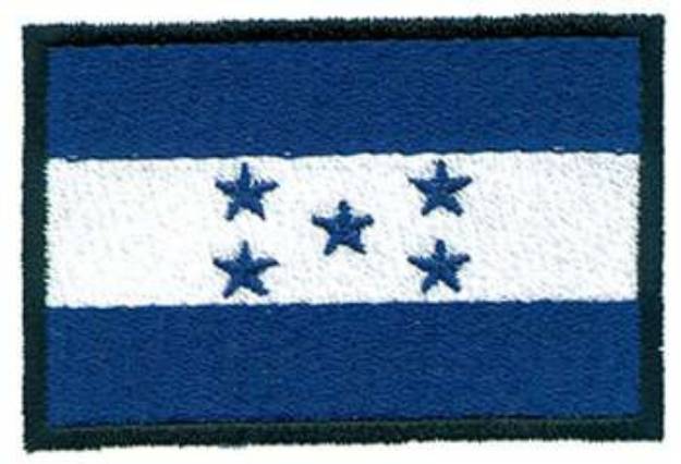 Picture of Honduras Flag Machine Embroidery Design