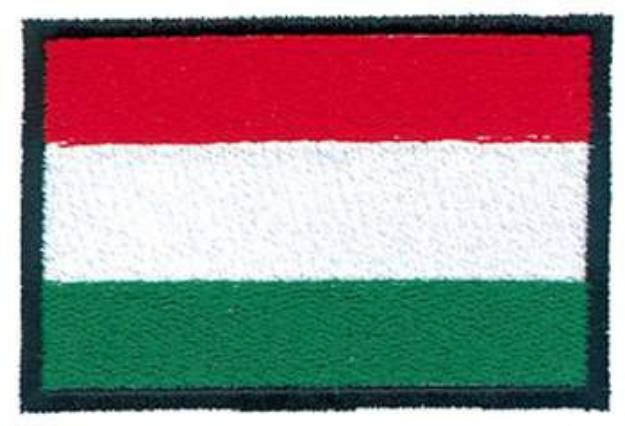 Picture of Hungary Flag Machine Embroidery Design