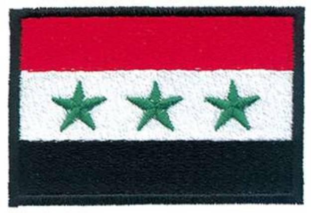 Picture of Iraq Flag Machine Embroidery Design