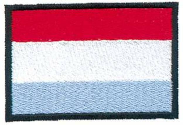 Picture of Luxembourg Flag Machine Embroidery Design