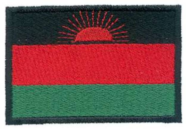 Picture of Malawi Flag Machine Embroidery Design