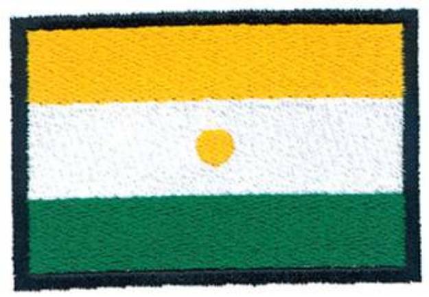 Picture of Niger Flag Machine Embroidery Design