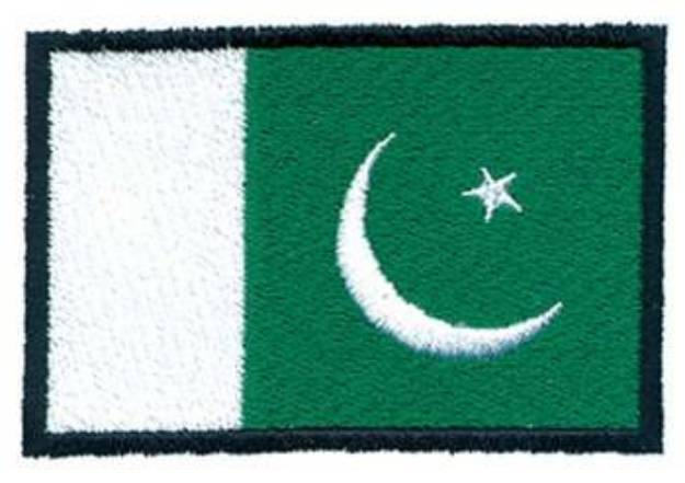 Picture of Pakistan Flag Machine Embroidery Design