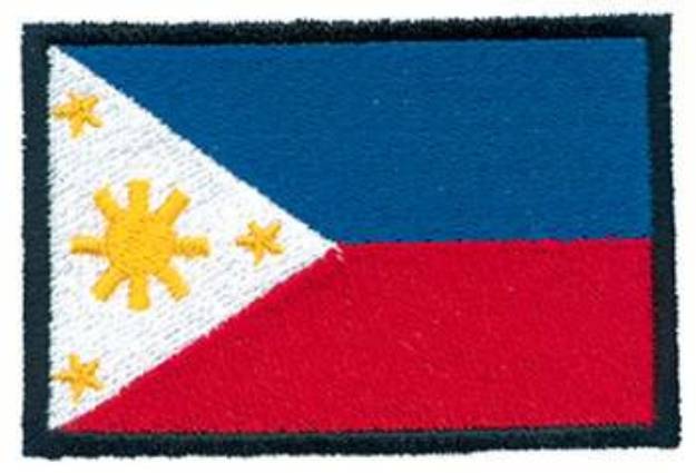 Picture of Philippines Flag Machine Embroidery Design