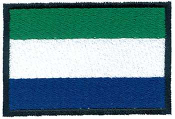 Sierra Leone Flag Machine Embroidery Design