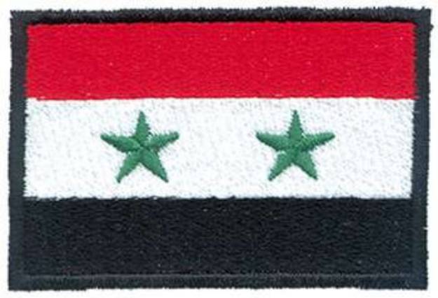 Picture of Syria Flag Machine Embroidery Design