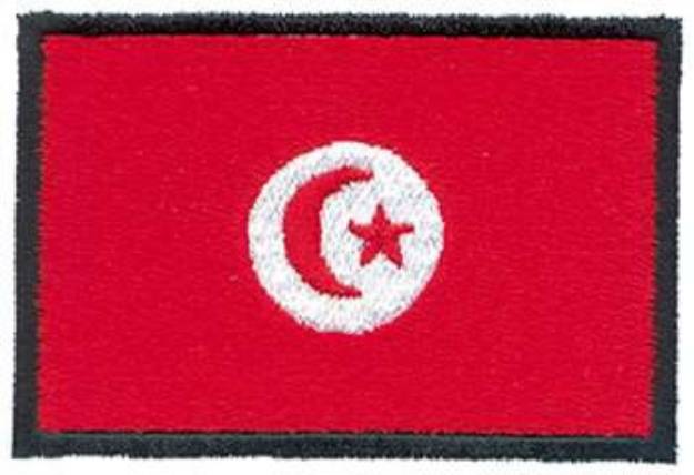 Picture of Tunisia Flag Machine Embroidery Design