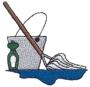Cleaning Supplies Machine Embroidery Design