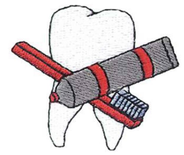 Picture of Dental Logo Machine Embroidery Design