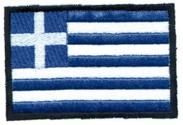 Picture of Greece Flag Machine Embroidery Design