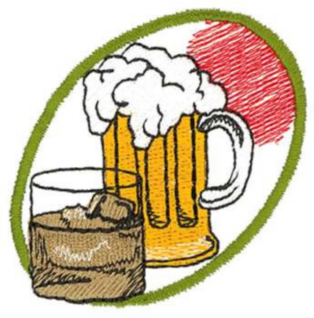 Picture of Bartender Logo Machine Embroidery Design