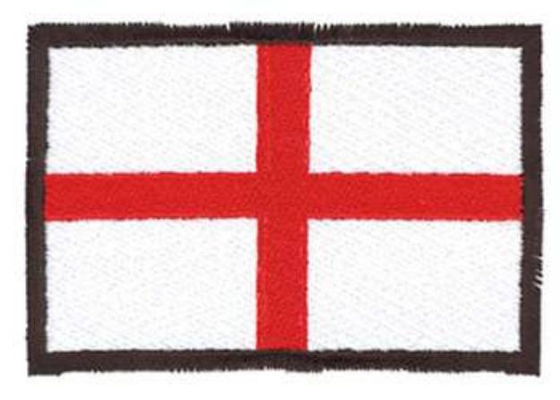 Picture of England Flag Machine Embroidery Design