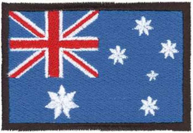 Picture of Australia Flag Machine Embroidery Design