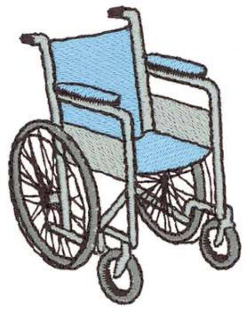 Picture of Wheelchair Machine Embroidery Design