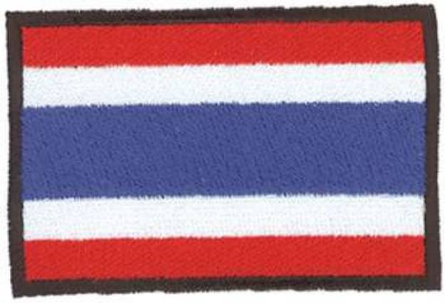 Picture of Thailand Flag Machine Embroidery Design