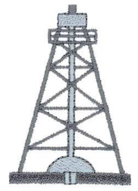 Picture of Oil Rig Machine Embroidery Design