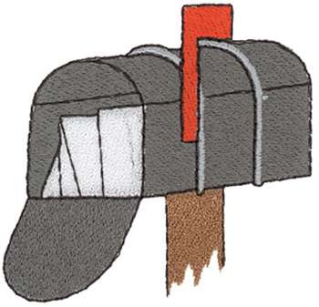 Mailbox Machine Embroidery Design