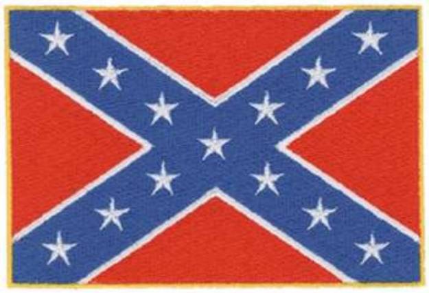 Picture of Confederate Flag Machine Embroidery Design