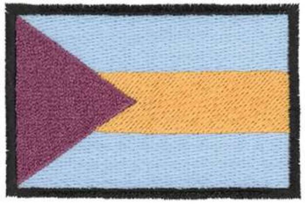 Picture of Bahamas Flag Machine Embroidery Design