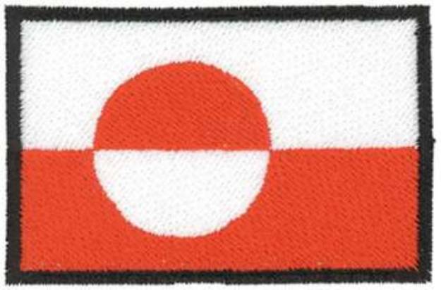 Picture of Greenland Flag Machine Embroidery Design