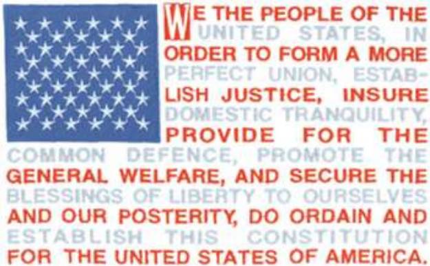 Picture of Constitutional Flag Machine Embroidery Design