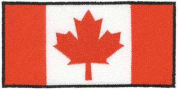 Picture of Canadian Flag Machine Embroidery Design