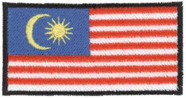 Picture of Malaysia Flag Machine Embroidery Design