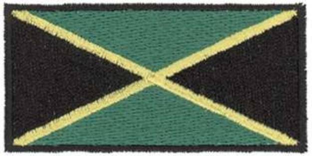 Picture of Jamaica Flag Machine Embroidery Design