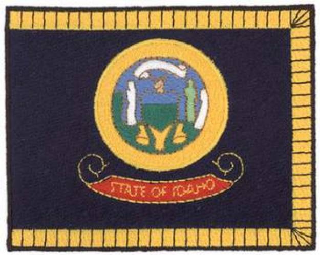 Picture of Idaho Flag Machine Embroidery Design