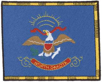 North Dakota Flag Machine Embroidery Design