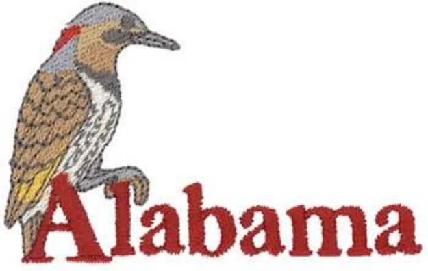 Picture of Alabama Yellowhammer Machine Embroidery Design