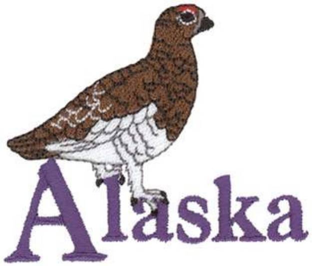 Picture of Alaska Willow Ptarmigan Machine Embroidery Design