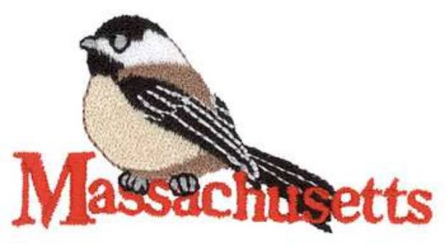 Picture of Black-capped Chickadee Machine Embroidery Design