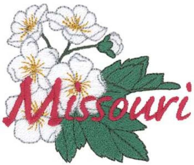 Picture of Missouri Hawthorn Machine Embroidery Design