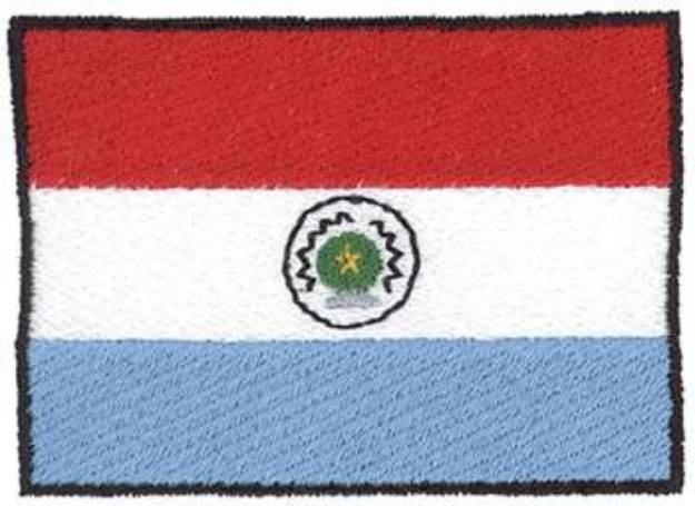 Picture of Paraguay Flag Machine Embroidery Design