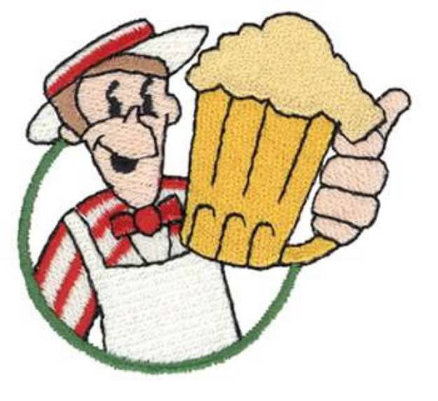 Picture of Bartender Machine Embroidery Design