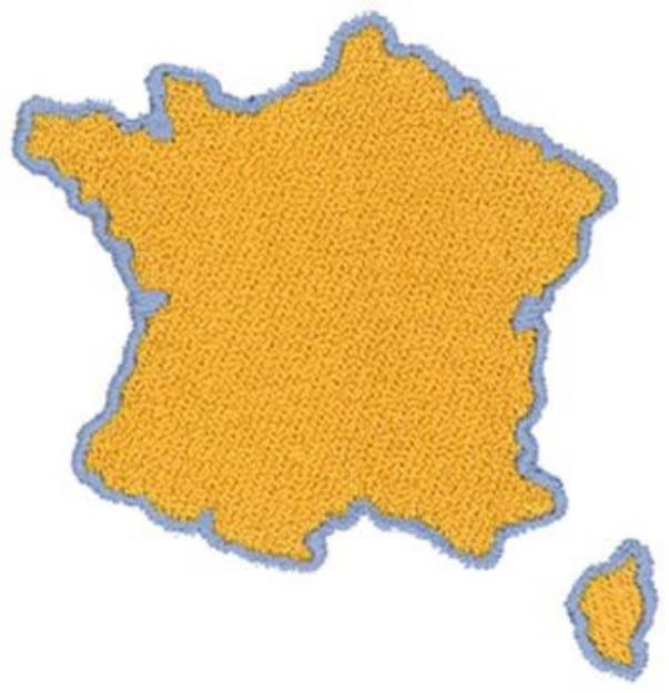 Picture of France Machine Embroidery Design