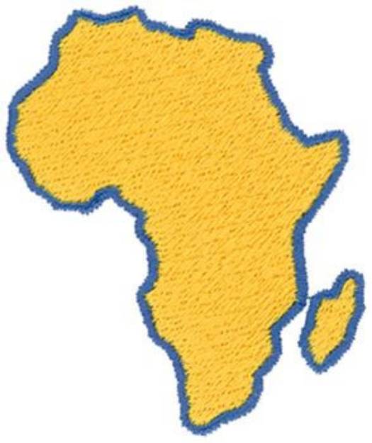 Picture of Africa Machine Embroidery Design