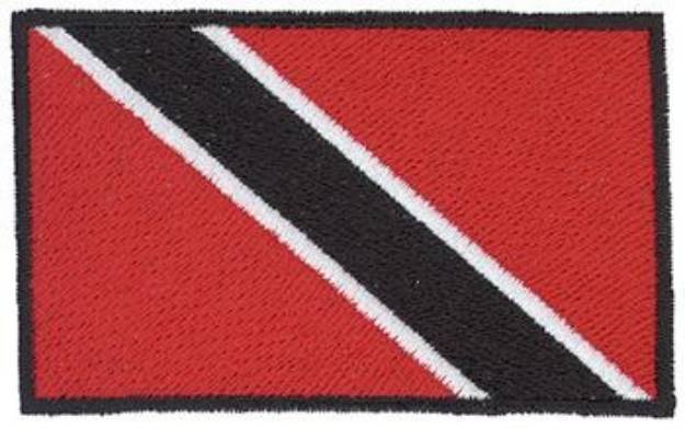 Picture of Trinidad-tobago Flag Machine Embroidery Design