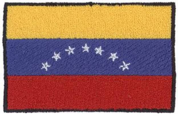 Picture of Venezuela Flag Machine Embroidery Design