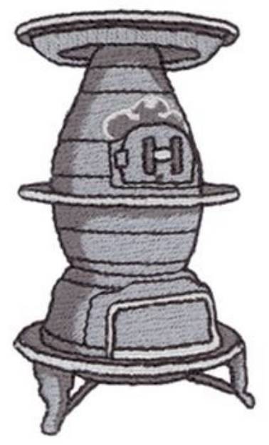 Picture of Potbelly Stove Machine Embroidery Design