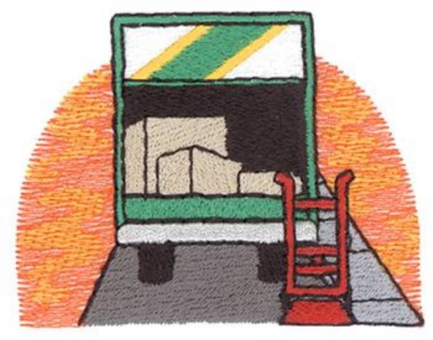 Picture of Moving Truck Machine Embroidery Design