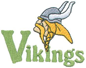 Vikings Mascot Machine Embroidery Design